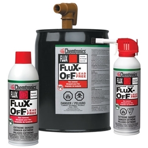 Flux residue cleaner for oven & wave fingers